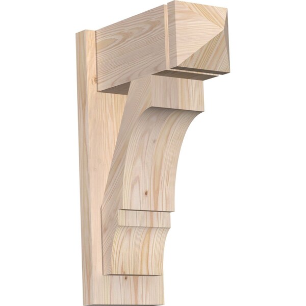 Ekena Millwork Balboa Arts & Crafts Smooth Outlooker, Douglas Fir, 7 1/2"W x 16"D x 24"H OUT08X16X24BOA03SDF - main